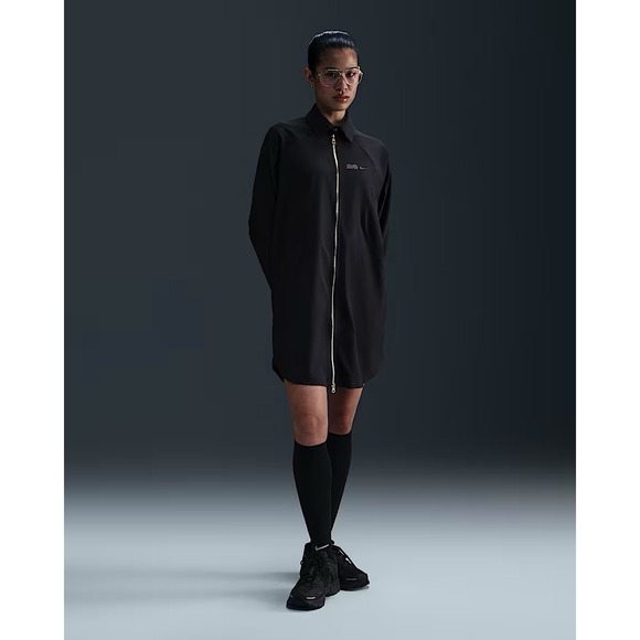 Womens Nike Naomi Osaka Oversized Dress Mid Length Black #FV7804-010 Sz Médium - Picture 1 of 11